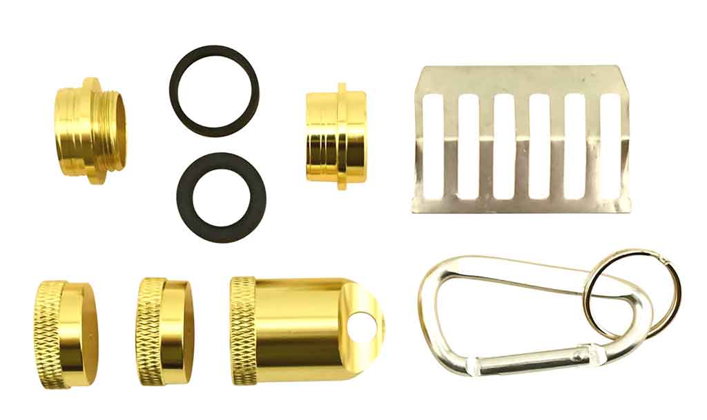 Lip Balm Holder Keychain Kit Aluminum ExoticBlanks