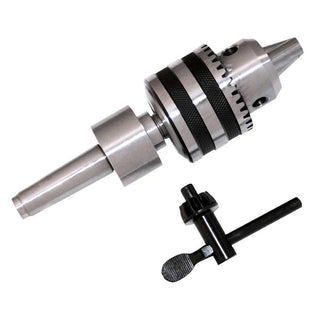 Live Tailstock Drill Chuck - 1/2 in - #2 MT