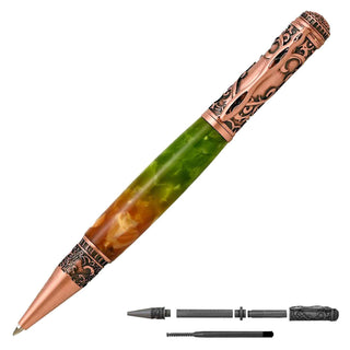 Love Ballpoint Pen Kits In Antique Copper - alt view.
