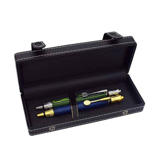 Luxury Black Leather Pen Box