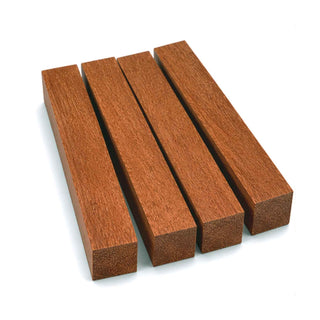Makore Pen Blanks Set of Four – Exotic African hardwood blanks for custom pen making and woodturning