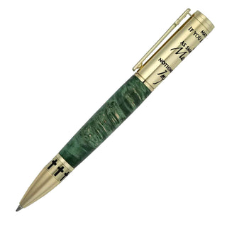 Matthew 17:20 Mustard Seed Ballpoint Pen Kit. In Golden Side view