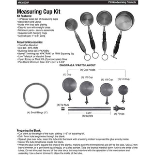 Measuring Cup Kit - 1 Set of 4 Cups