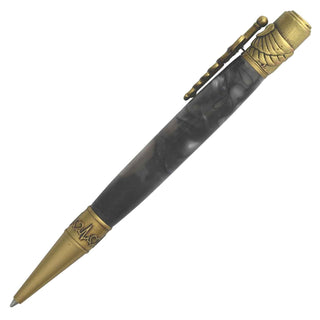Medical Twist Pen Kits (PSI). In Antique Brass. Side view