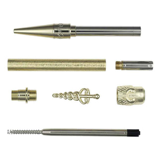 Medical Twist Pen Kits (PSI). In Golden. Parts layout.