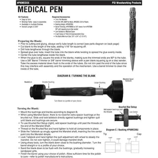 Medical Twist Pen Kits (PSI). Instruction Sheet page 1