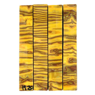 Micarta Pen Blanks - Mustard Custard #1920-1923