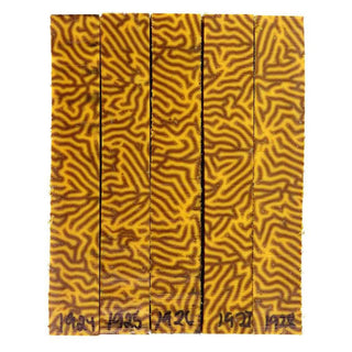 Micarta Pen Blanks - Mustard Custard #1924-1928