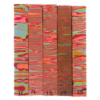 Micarta Pen Blanks - Toxic #11-15