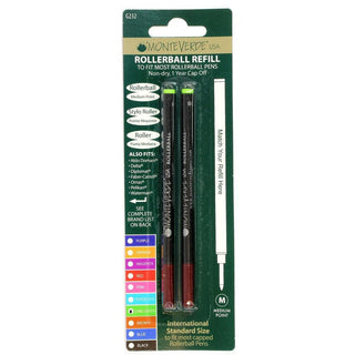 Monteverde 888 Rollerball Refills - Rainbow Carded (Choose From 8 Colors!)