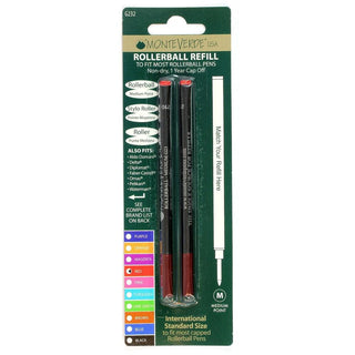 Monteverde 888 Rollerball Refills - Rainbow Carded (Choose From 8 Colors!)