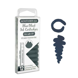 Monteverde Ink Cartridges - Blue-Black