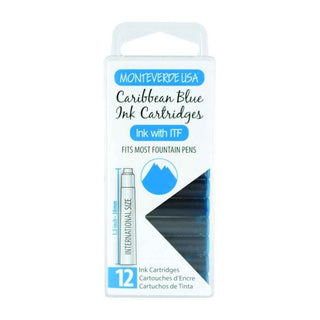 Monteverde Ink Cartridges - Caribbean Blue