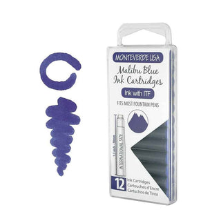 Monteverde Ink Cartridges - Malibu Blue