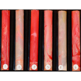 Neil's O'Nebula Pen Blanks - Red Smog #01-06