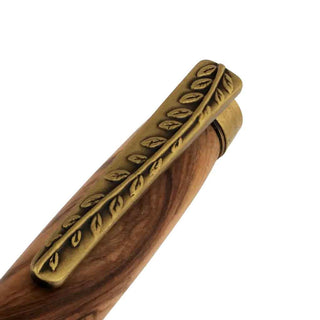 Olive Branch Pen Kit. Antique Brass Clip