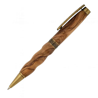 Olive Branch Pen Kit. Antique Brass Side