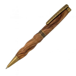 Olive Branch Pen Kit. Antique Brass