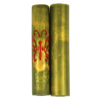 Orange Butterfly Rotacrylic pen blank