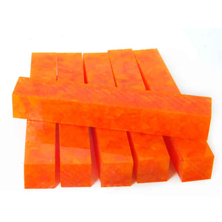Orange Chip Acrylic Pen Blank