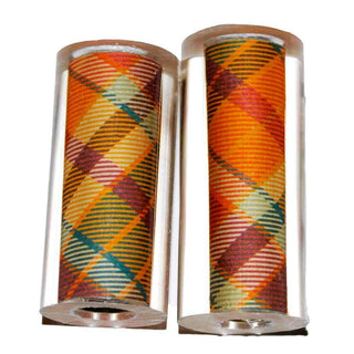 Orange Plaid Pen Blanks - Jr II
