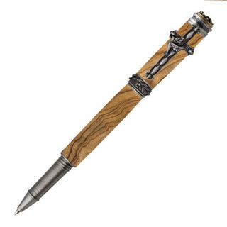 Amazing Grace Rollerball Pen Kit - Antique Pewter & Brass