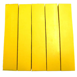 John Underhill handmade Alumilite pen blanks. Yellow