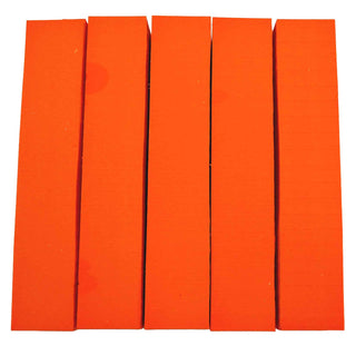 John Underhill handmade Alumilite pen blanks. Orange