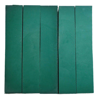 John Underhill handmade Alumilite pen blanks. Dark Green