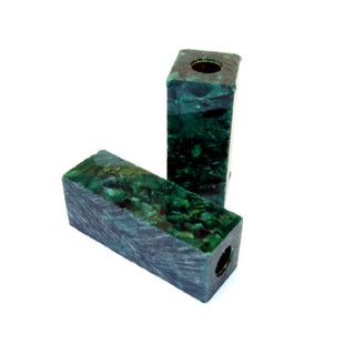 Pen Blanks Drilled & Tubed for a Cigar - Electric Green (AA-36)
