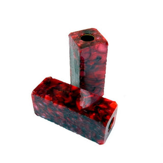 Pen Blanks Drilled & Tubed for a Cigar - Maroon & Black (AA-39)