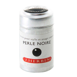 Perle Noire J. Herbin Cartridges - Tin of 6