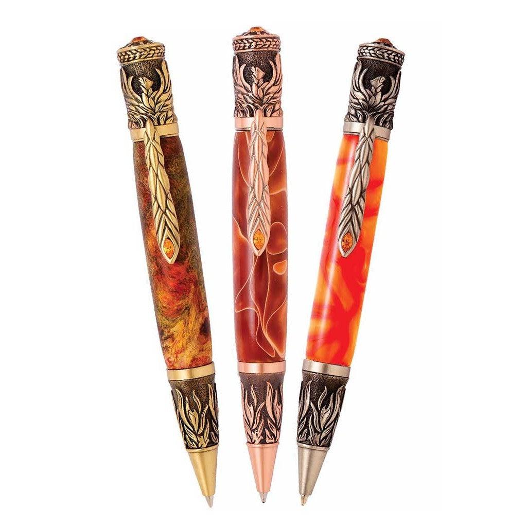 Phoenix Rising Twist Pen Kit Starter Set - 3 Pen Kits | ExoticBlanks
