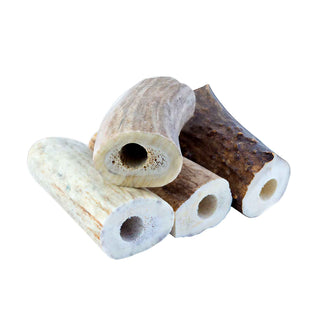 Pre-drilled genuine deer antler pen blanks sized for PSI Bolt Action, Deer Hunter, and .30 Cal Express Pen Kits.