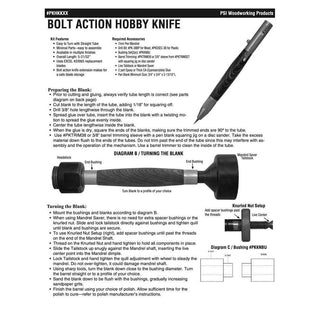 Precision Bolt Action Hobby Knife Kits