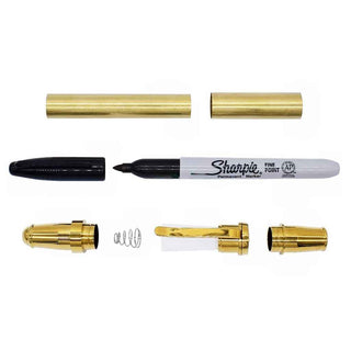 Presidential marker pen kit for fine point Sharpie marker. Ti Gold Parts