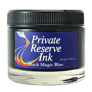 Private Reserve Bottled Ink 60ml - Black Magic Blue