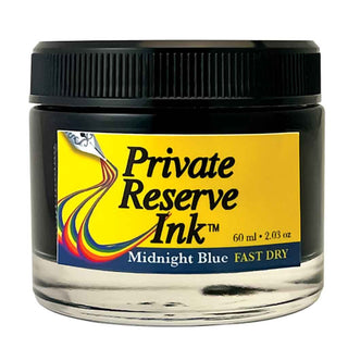 Private Reserve Bottled Ink 60ml - Fast Dry Midnight Blue