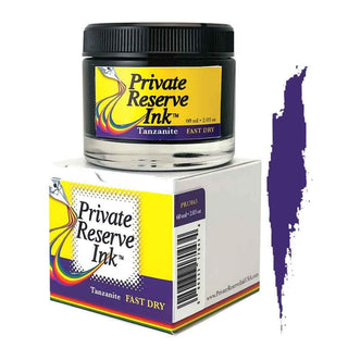 Private Reserve Bottled Ink 60ml - Fast Dry Tanzanite