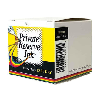 Private Reserve Bottled Ink 60ml - Fast Dry Ultra Black