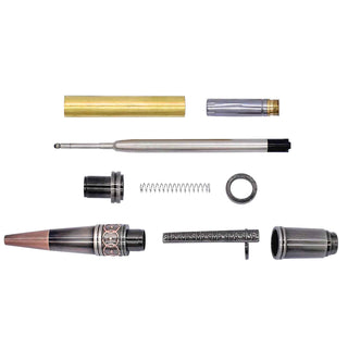 ProX Art Deco Ballpoint Pen Kits. Straight clip parts