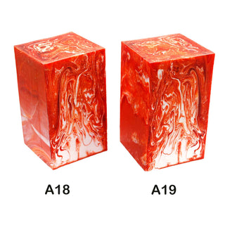 Resin Project blanks for small turnings - Orange & White