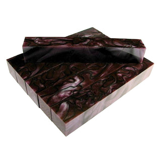Purple & Black Swirl Acrylic Pen Blank AA-31