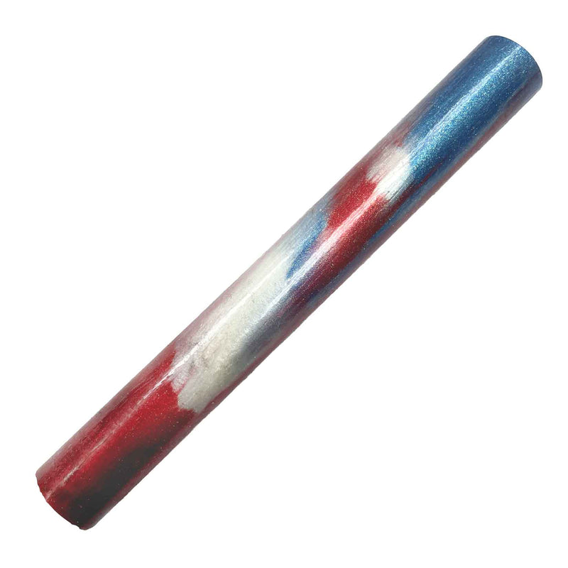 Shimmering Red, White & Blue Pen Blanks - 6 3/4"