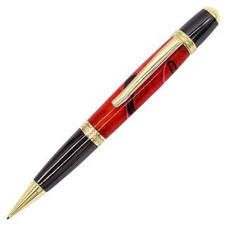 Regency Pencil Kits. Gold & Black Chrome. Front view