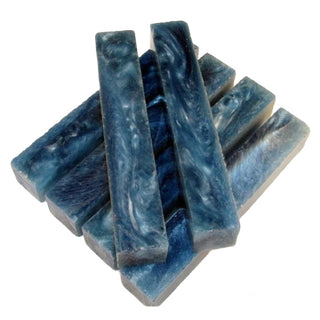 Regal Blue & Silver RhinoPlastic Pen Blanks