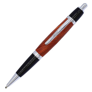 Regency Click Pen Kits. Chrome & Black Chrome. Front view
