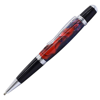 Regency Ballpoint Pen Kits. In chrome & black chrome finish. Side view