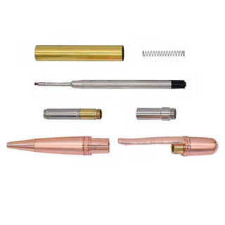 Regency Ballpoint Pen Kits. Parts. In copper and satin copper.