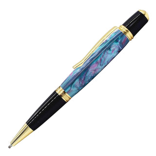 Regency Ballpoint Pen Kits. In gold and black chrome finish